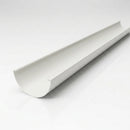 Half Round Aluminium Gutter 125mm x 3m Marine Grade — RAL 9016