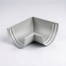 Half Round Aluminium Gutter Angle 135° - 125mm — RAL 7035