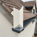 L Return Fascia Board Angle Covers – Aluminium Corner Fascia — RAL 9010 / 90 Deg External Angle (in use)