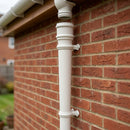 Traditional Downpipe Length 63mm Dia x 3m Non-Eared Socket — RAL 9010 (in use)