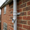Traditional Aluminium Downpipe Shoe 63mm Diameter — RAL 7035 (in use)