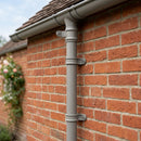 Traditional Aluminium Downpipe 76mm Diameter × 3m Eared Socket — RAL 7036 (in use)
