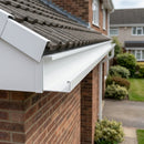 L Return Aluminium Fascia Board 30mm – 3m — RAL 9016 (in use)