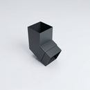 Flush Joint Aluminium Downpipe Bend 72x72mm — RAL 7016 / 112.5 Degrees