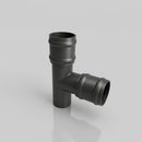 Traditional Aluminium Downpipe Branch 76mm Diameter — RAL 7022 / 92.5 Degrees