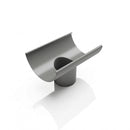 Half Round Aluminium Gutter Outlet 76mm – Marine Grade — RAL 7037