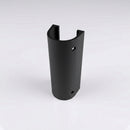 76mm Diameter Aluminium Downpipe Access Plate — Textured Black