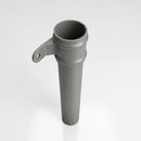 Traditional Aluminium Downpipe 76mm Diameter × 3m Eared Socket — RAL 7037