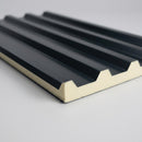 Single anti-condensation roof sheet showing the anthracite profiled steel top face and 10mm foam backing underneath