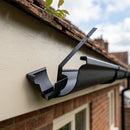 Moulded Ogee Gutter Top Rafter Bracket 125 x 100mm — Textured Black (in use)