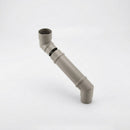Flush Joint Adjustable Swanneck 63mm Downpipe Connector — RAL 7036