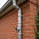 76mm Diameter Traditional Aluminium Downpipe Bends 92.5° & 112.5° — RAL 7035 / 92.5 Degrees (in use)