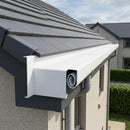 Aluminium Coping Stop End Upstand – Secret Fix — RAL 9016 (in use)