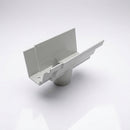 Moulded Ogee Gutter Outlet 63mm Dia, 125 x 100mm — RAL 7035