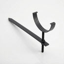 Half Round Aluminium Gutter Rise and Fall Bracket 125mm — Textured Black
