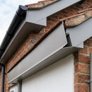 V Return Aluminium Fascia Board 30mm 45° 3m — RAL 7036 (in use)