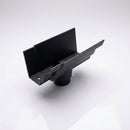 Moulded Ogee Gutter Outlet 63mm Dia, 125 x 100mm — Textured Black