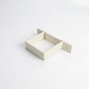 Aluminium Downpipe Clip 72×72mm Flush Joint — RAL 9010