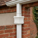 Traditional Downpipe Spare Socket 72x72mm Non-Eared — RAL 9010 (in use)