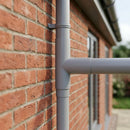 63mm Flush Joint Downpipe Branches – 92.5° or 112.5° Arms — RAL 9006 / 92.5 Deg (in use)