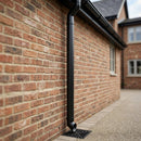 Flush Joint Aluminium Downpipe 63mm Diameter × 3m Length — RAL 9005 (in use)