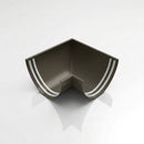 90° Aluminium Gutter Angle 130mm - Marine Grade — RAL 7022