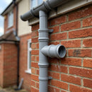 63mm Diameter Traditional Downpipe Branches 92.5° & 112.5° — RAL 7035 / 92.5 Degrees (in use)