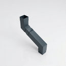 Flush Joint Adjustable Swanneck 72x72mm Aluminium Downpipe — RAL 7016