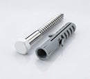 M8 x 70mm Hex Head Coach Screws Stainless Steel (Pack 50) — RAL 9016