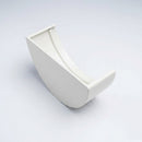 130mm Deepflow Aluminium Gutter Stop End — RAL 9016