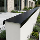 Aluminium Coping Length 3m - Secret Fix Powder Coated — RAL 9005 (in use)