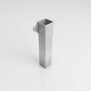 Traditional Aluminium Downpipe Sample — RAL 9006 / 72x72mm