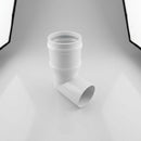 76mm Diameter Traditional Aluminium Downpipe Bends 92.5° & 112.5° — RAL 9016 / 92.5 Degrees