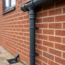 Traditional Downpipe Length 63mm Dia x 3m Non-Eared Socket — RAL 7016 (in use)