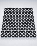M6 Stainless Steel Washer for Moulded Gutter Direct Fix Brackets (100 pack) — Textured Black