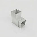 Flush Joint Aluminium Downpipe Bend 72x72mm — RAL 7035 / 92.5 Degrees