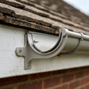 Half Round Aluminium Gutter Fascia Bracket 125mm — RAL 7036 (in use)