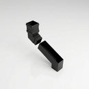 72x72mm Aluminium Adjustable Swanneck Offset — Textured Black