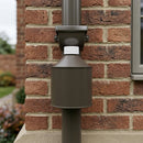 Touch Up Paint 125ml for Downpipe Metal Ends — RAL 7022 (in use)
