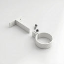 Adjustable Aluminium Pipe Clip 63mm Diameter — RAL 9016