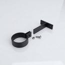 Adjustable Aluminium Pipe Clip 76mm Diameter — Textured Black