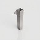 Traditional Aluminium Downpipe Sample — RAL 7036 / 72x72mm