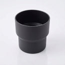 63mm Outlet to Downpipe Length Connector — Textured Black