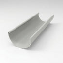 Half Round Gutter Sample – Aluminium — RAL 7035