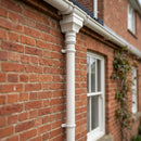 Traditional Non-Eared Downpipe 76mm Diameter × 3m Length — RAL 9010 (in use)
