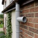 63mm Flush Joint Downpipe Branches – 92.5° or 112.5° Arms — RAL 7036 / 112.5 Deg (in use)