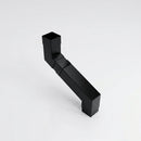 Flush Joint Adjustable Swanneck 72x72mm Aluminium Downpipe — RAL 9005