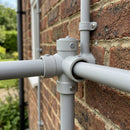 380ml Grey Low Modulus Silicone Sealant for Pipe Joints — RAL 7035 (in use)