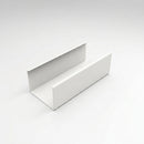 Aluminium Box Gutter Length 135×100mm 3m Marine Grade — RAL 9016