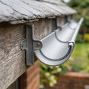130mm Aluminium Gutter Fascia Bracket – Marine Grade Cast — RAL 7037 (in use)